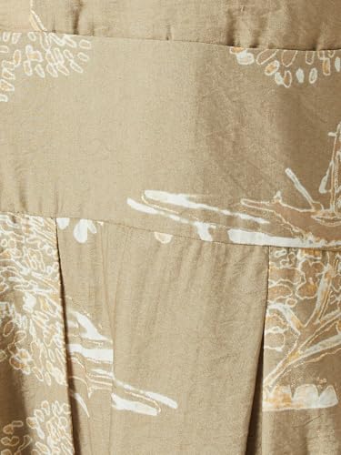 Max Women Printed Jumpsuit (Beige_XS)