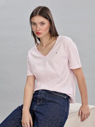 TOMMY HILFIGER Women Pink Printed T-Shirt