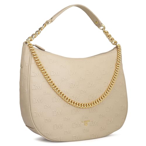 Da Milano Leather Shoulder Bag for Women - White