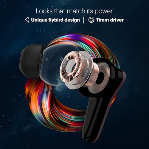 Noise Buds VS102 Plus Wireless Earbuds, Bluetooth Earbuds with 70H Playtime, Quad Mic ENC for Clear Calls, 11mm Drivers, Deep Bass, Instacharge, Bluetooth v5.3 (Deep Wine)