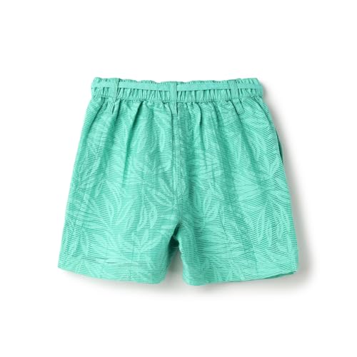 United Colors of Benetton Textured Regular Fit Shorts (Size:1Y)-25P4COTSRFS2I9021Y Green