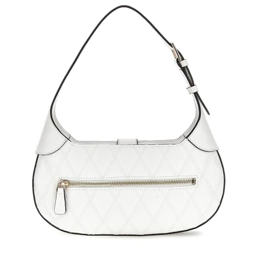 Guess Women's White Solid Crossbody Bag| Ladies Purse Handbags | Gift For Ladies