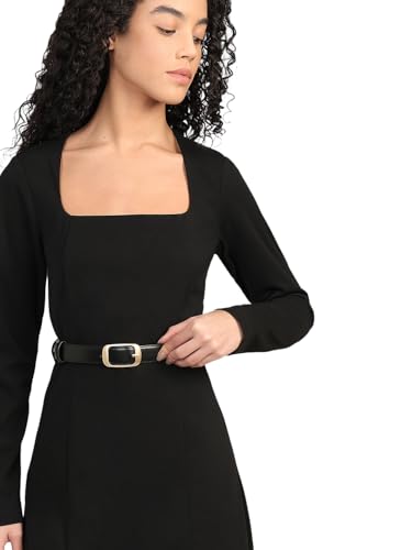 VERO MODA Womens Midi Dress Black