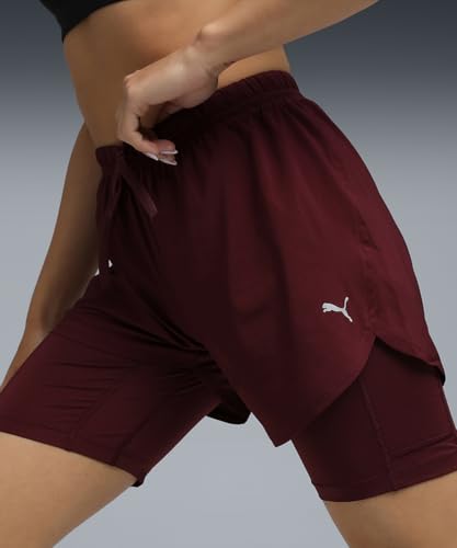 PUMA | Women's Ultra-Light 2-in-1 Running Shorts | Ruby Shimmer | XS