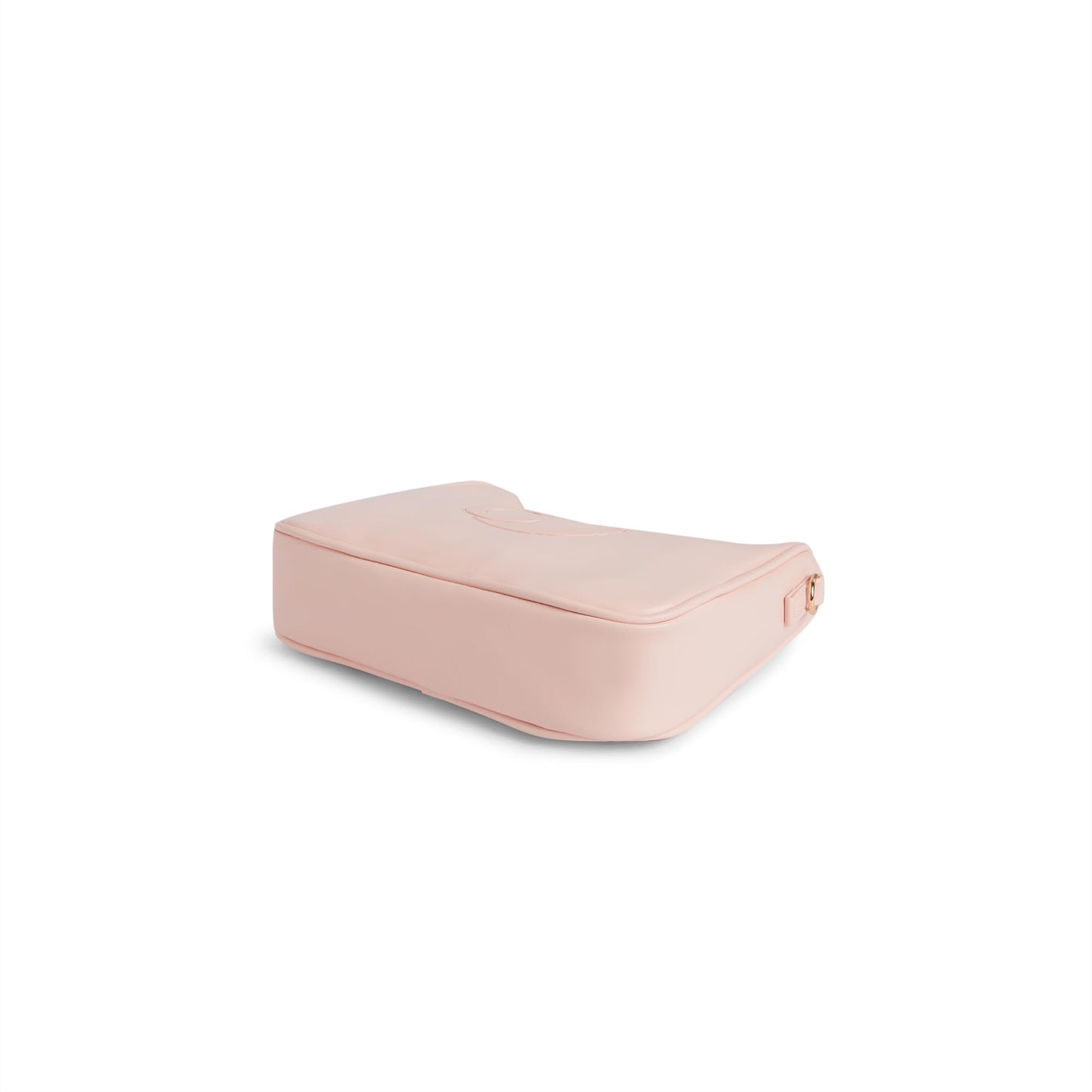 Caprese Monroe Medium Crossbody Bag for Women | Sleek Monogram Sling Bag with Detachable Pouch | Adjustable and Detachable Strap Shoulder Bag for Everyday Use (Blush)