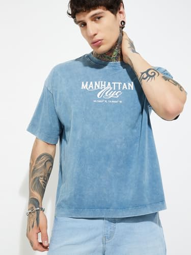 Max Men's Regular Fit T-Shirt (UBSKHS72509B_Blue