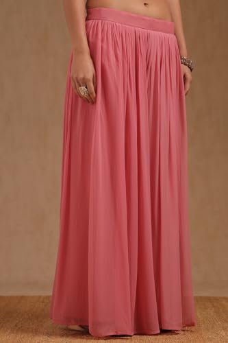 Soch Womens Pink Tissue Suit Set With Sequins