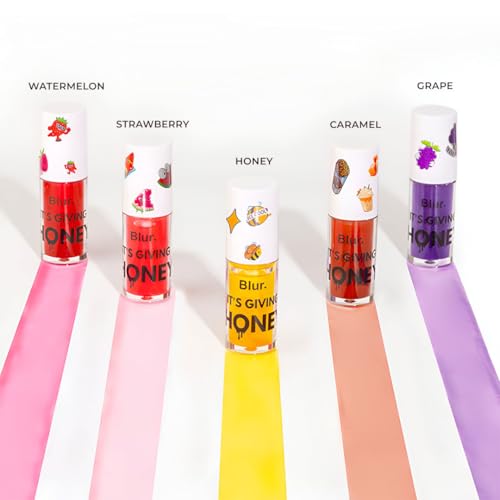 Blur India It's Giving Honey | Juicy Lip Oil | Hydrating + Pigmented | Honey (Warm Gold)