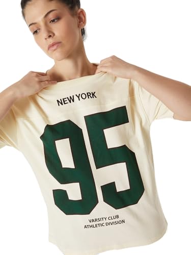 Max Women Printed Oversized Sports T-Shirt - Pack of 2 (White_XS)