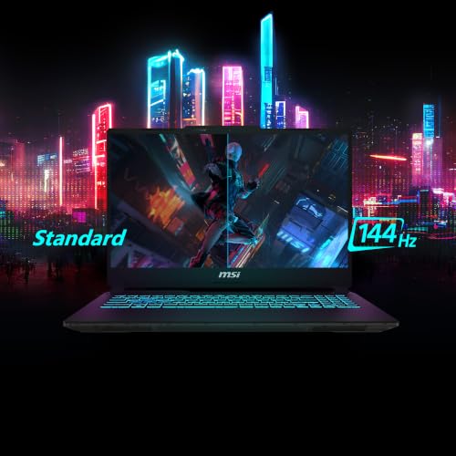 MSI Cyborg 15, Intel 2nd Series. Core 7 240H, 40CM FHD 144Hz Gaming Laptop (16GB/512GB NVMe SSD/Windows 11 Home/NVIDIA GeForce RTX 3050, GDDR6 6GB/Translucent Black/1.98Kg) A2RUDX-110IN