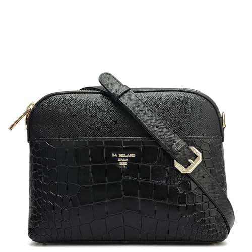 Da Milano Genuine Leather Black Sling (Small) (01915)