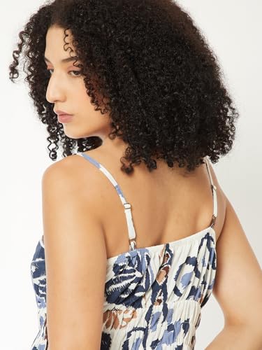 Max Women Printed A-line Midi Dress(Multicolour_L)