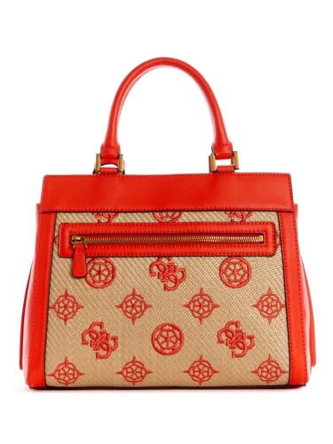 Guess Natural Flame Textured Katey Luxury Satchel Bag