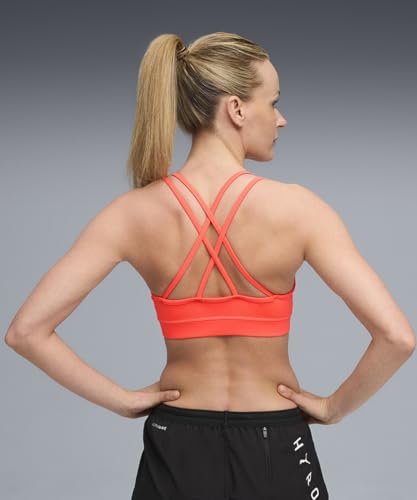 Puma Women's Polyester Wired Casual Push-Up Sports Bras (527161_Glowing Red