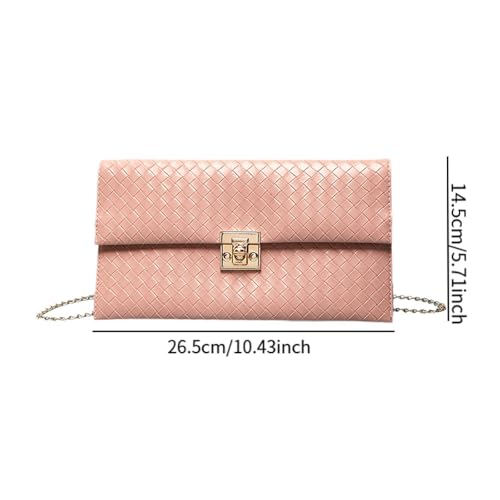 CALANDIS™ Women Clutch Elegant Handbag Pouch Purse Crossbody for Party Travel Shopping Pink | Womens Handbags & Bags