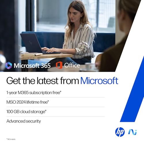 HP OmniBook 7 OLED (Previously Pavilion Plus) Intel Core Ultra 5 255H (16GB LPDDR5,1TB SSD) 3K, 0.2 ms, 14''/35.6cm, Win11, M365, Office24, Meteor Silver,1.5kg, fr0789TU, 5MP Camera, Backlit AI Laptop