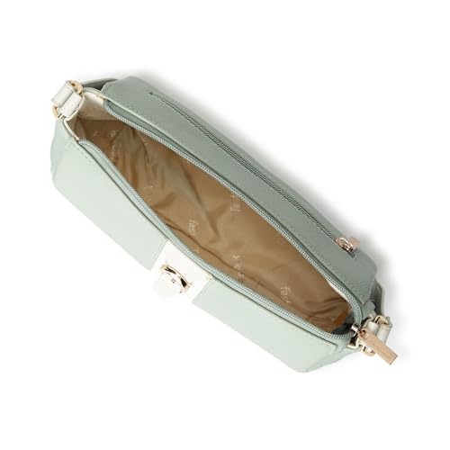 Fastrack Soft Serve Shoulder Bag for Women | Medium Size with Top Zip Closure, Buckle Detailing & Inner Organiser Pockets | Everyday Casual Shoulder Bag