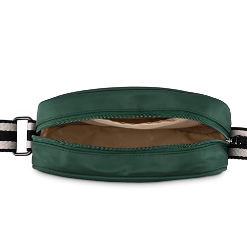 Fastrack Women and Girls Casual Sling Bag | Comes with Adjustable Sling Straps and Zipper Closure, Green