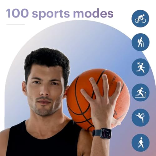 Noise Pulse 2 Max 1.85" Display, Bluetooth Calling Smart Watch, 10 Days Battery, 550 NITS Brightness, Smart DND, 100 Sports Modes, Smartwatch for Men and Women (Jet Black)