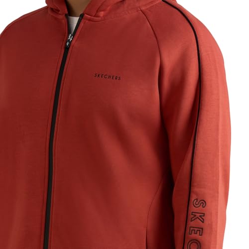 Skechers Men's A-Line Coat (JA0154ID_Charcoal/Orange