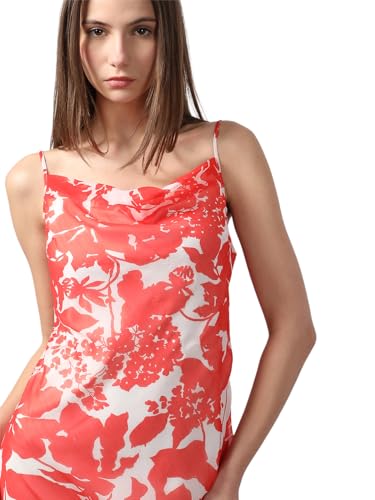 VERO MODA Women's Fit and Flare Red Dress