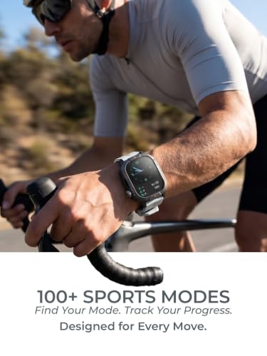 inear INWATCH+ 2.01 Smartwatch | Bluetooth Calling with Wireless Charging | 100 Hrs Battery | IPX4 Water Resistant | Fitness Tracker | Heart Rate & Sleep Monitor | Android & iOS Compatible | White