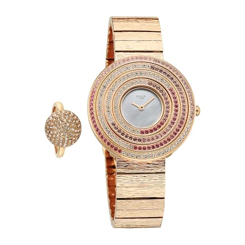 Titan Raga Glimmers Quartz White Round Dial Women's Watch | Water Resistant Watch | Watches for Women Analog - 95344WM01F