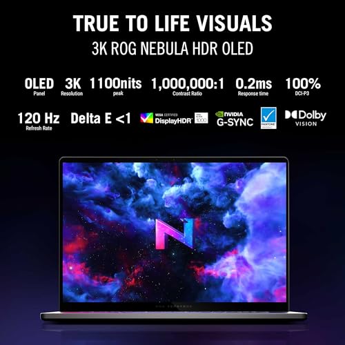 ASUS ROG Zephyrus G14 (2026),AMD Ryzen AI 9 465,RTX 5060-8GB,32GB RAM,2TB SSD,3K OLED,14"(35.5 cm),120Hz,Windows 11 Home,M365 Basic(1Y),Office 2024,Eclipse Gray,1.5 Kg,GA403GM-SY132WS,Gaming Laptop
