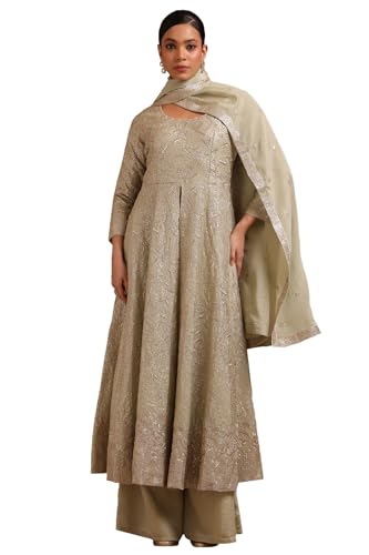 Soch Women's Poly Chinon Salwar Suit (OWS5CD21868_Sap Green