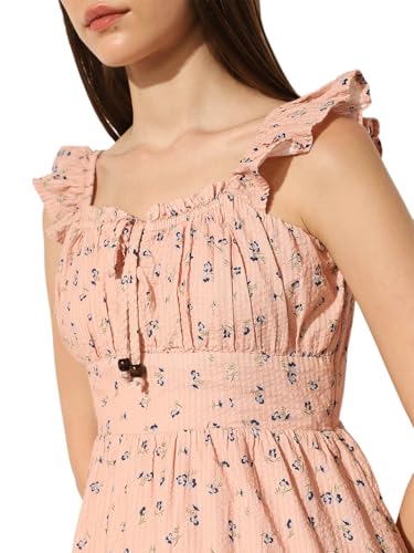 ONLY Women's Fit and Flare Pink Dress