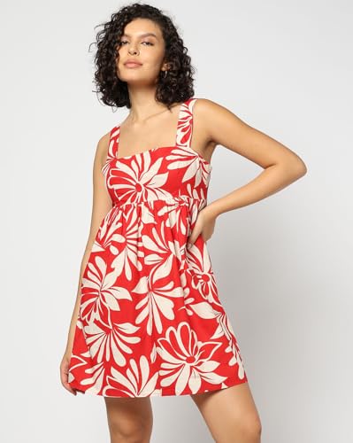 GAP Women's Cotton Classic Above The Knee Casual Dress (442754730_red