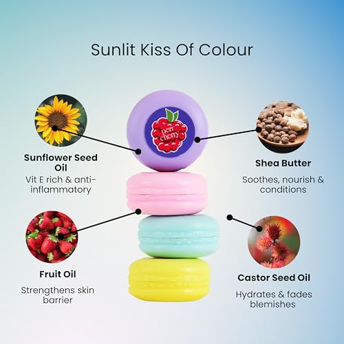 Perr Cherry Natural Lip and Cheek Tint Blush For Girls | Enriched with Vitamin E | 5g (Watermelon Candy, Pack of 1)