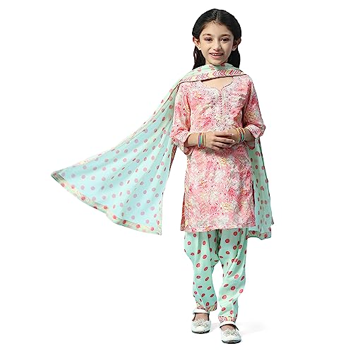 BIBA GIRL PRINTED RELAXED KID(KW5236_PEACH_9)
