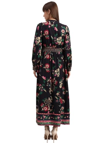 VERO MODA Women's Fit and Flare Navy Blue Dress