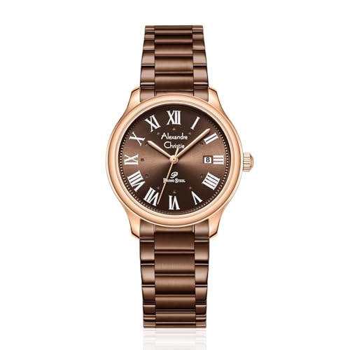 Alexandre Christie 1042LDF Women's Classic Quartz Watch 32mm (Brown)