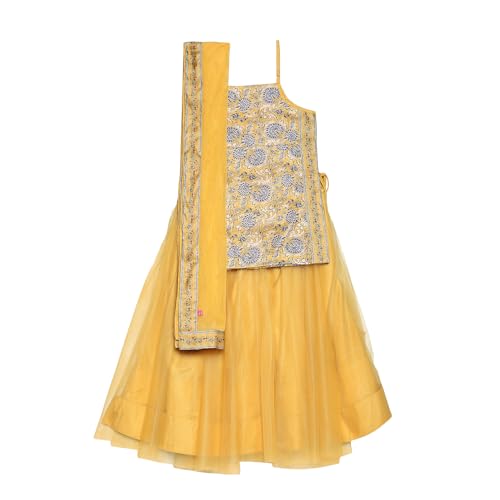 Biba Girls PRINTED STRAIGHT KID(KWMOM N ME5654_YELLOW_9)