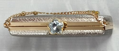 Divine Collection Pearl Crown Clutch (Silver)