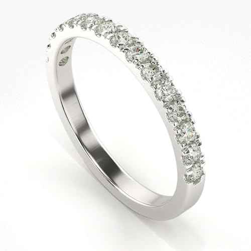 VALANOVA Sterling Silver & Certified Lab Grown Diamond 0.45cts | Ring For Women/Girls | Stylish & Elegant | VGR0336 | Ring Size: 10