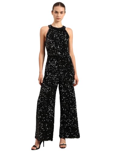 VERO MODA Women's Regular Fit Black Jumpsuit