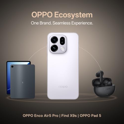 Oppo Find X9s 5G (Lavender Sky, 12GB, 512GB) | Hasselblad 50MP Triple Camera | 120× Super Zoom | MediaTek Dimensity 9500s | 7025mAh 80W SUPERVOOC | ColorOS 16