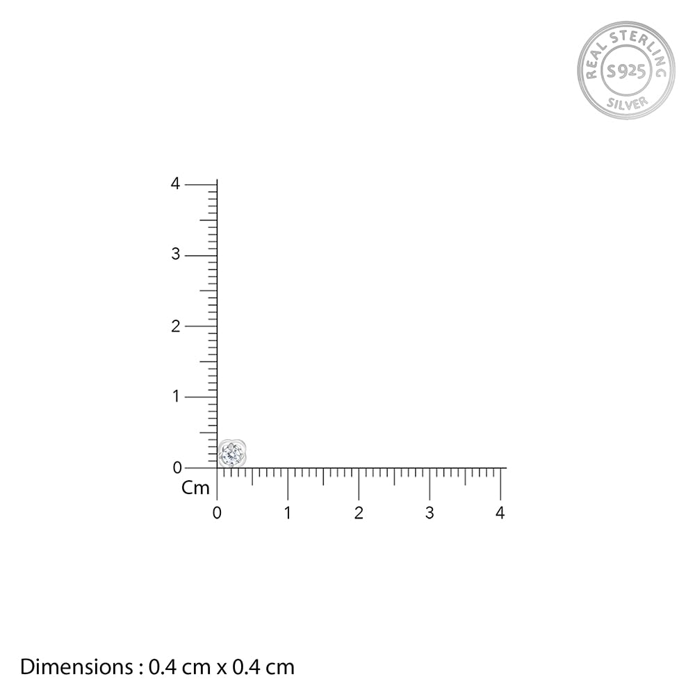 GIVA 925 Silver Bloomfire Zirconia Earrings| Drops to Gift Women & Girls | With Certificate of Authenticity and 925 Stamp | 6 Months Warranty