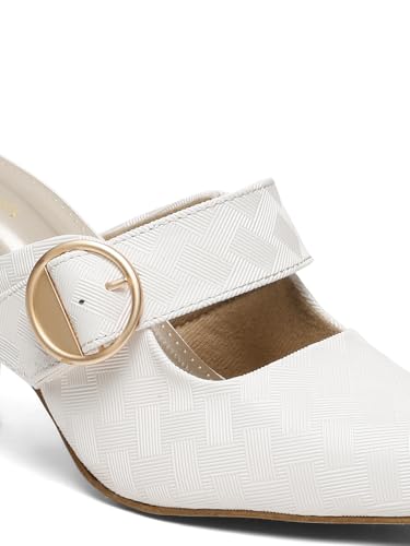 Flat n Heels Womens White Pumps FnH 2784-WHT