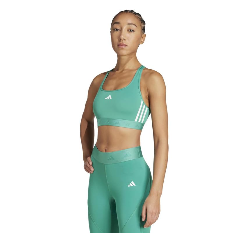 adidas Womens Sport Bra | Pwr Ms Hyglm | Green | Size-L |