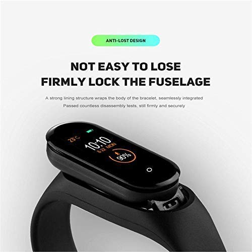 Drumstone (𝐒𝐩𝐞𝐜𝐢𝐚𝐥 𝟏𝟓 𝐘𝐞𝐚𝐫𝐬 𝐖𝐚𝐫𝐫𝐚𝐧𝐭𝐲 M4 Smart Fitness Band with Heart Rate, BP & SpO2 Monitor, Step & Calorie Counter, Sleep Tracker, Call & Message Alerts, OLED Display,