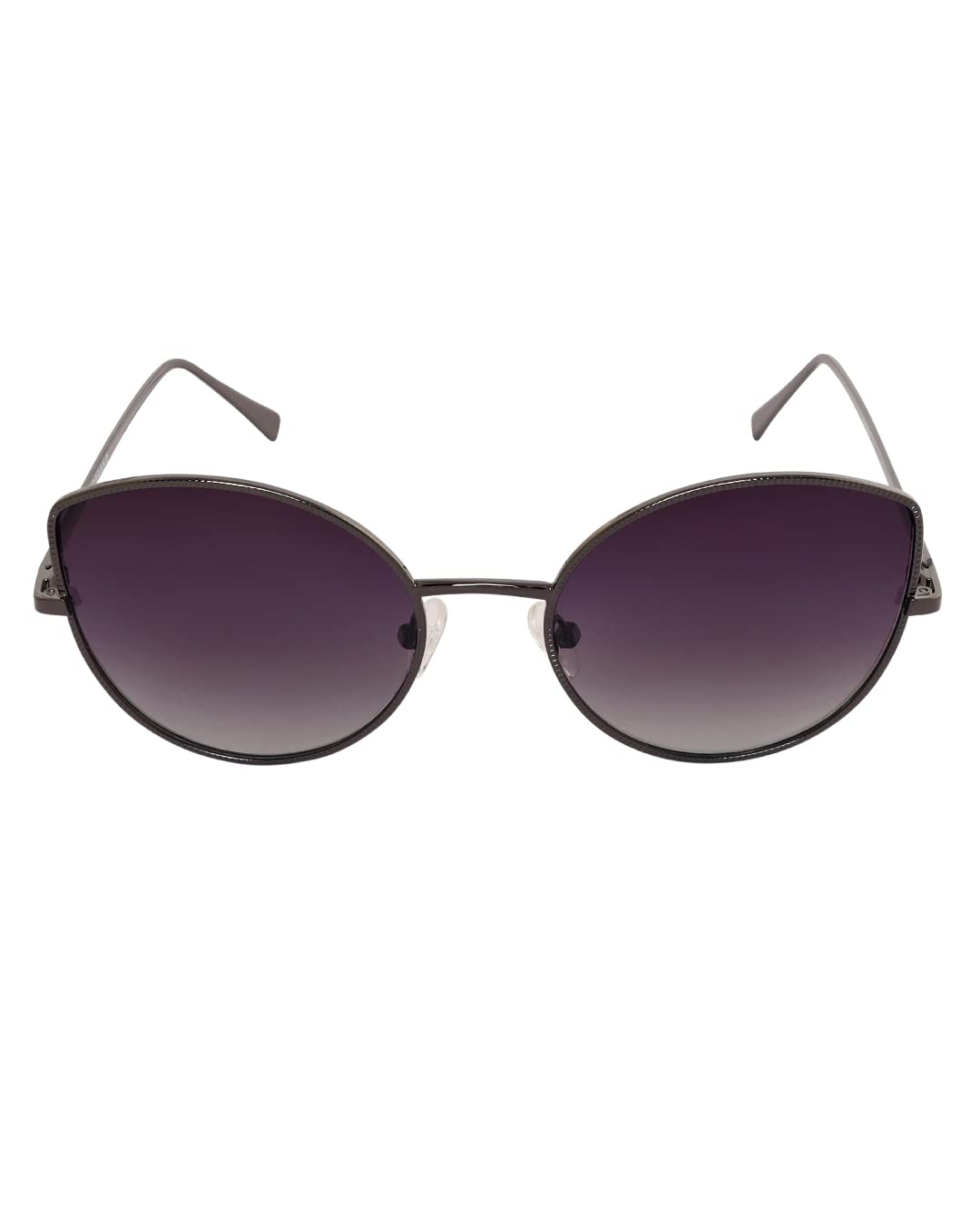 Giordano Women's Cat Eye UV Protected Polarized Sunglasses, 60 Mm, Black