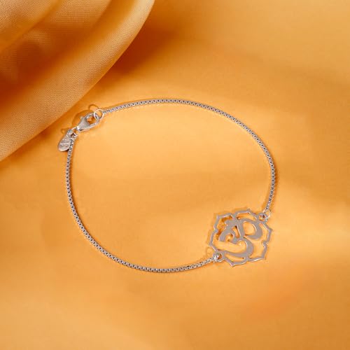 GIVA 925 Silver Oṃkāra Bracelet Rakhi| Raksha Bandhan Rakhi for Men| With Certificate of Authenticity and 925 Stamp