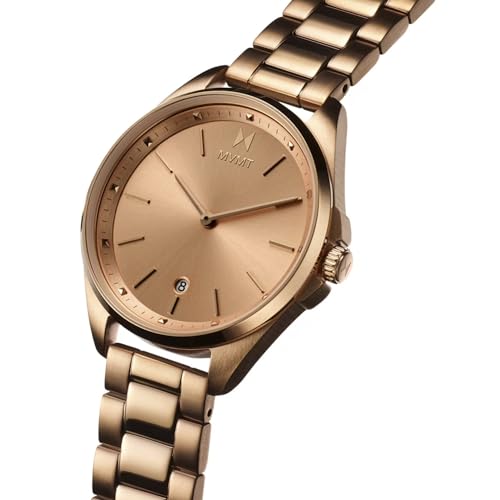 MVMT Women's Analog Rose Gold Dial Rose Gold Band Stainless Steel Watch