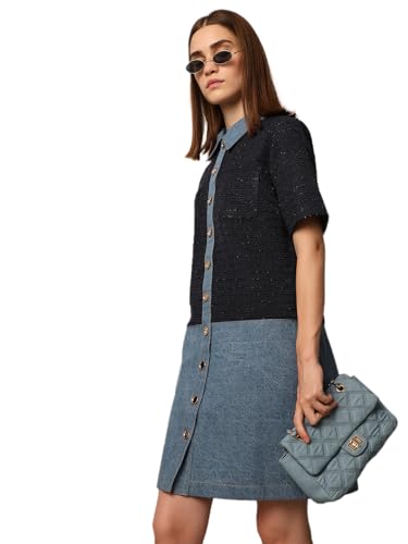 ONLY Women's Regular Fit Navy Dress
