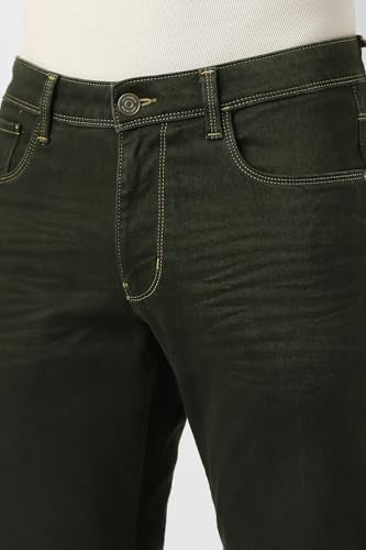 Van Heusen Men's Slim Jeans (VXDNCPOFO45652_Olive