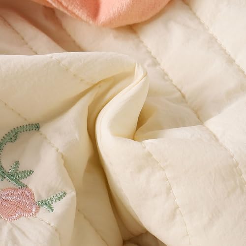 Hopscotch Girls Polyester Waist Length Jackets in Off-White Color For Ages 3-4 Years